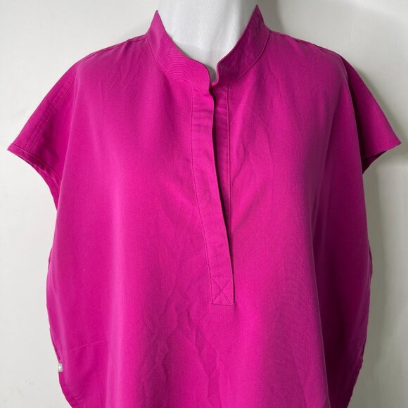 Figs Women's Pink Rafaela Oversized Medical Uniform Jacket Top Size XXL - Picture 2 of 12